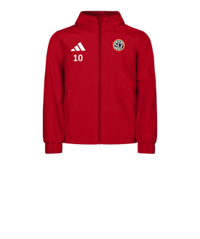 adidas Entrada 26 Regenjacke Kids Rot