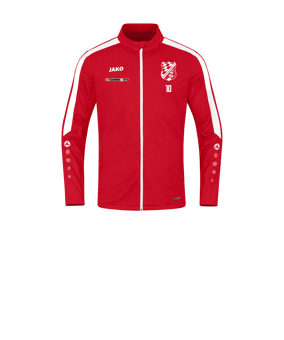 JAKO Power Polyesterjacke Kids Rot Weiss F100