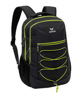 Erima Squad Rucksack Schwarz Gelb - schwarz