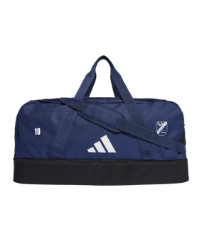 adidas Tiro League Duffel Bag Gr. L Blau Weiss