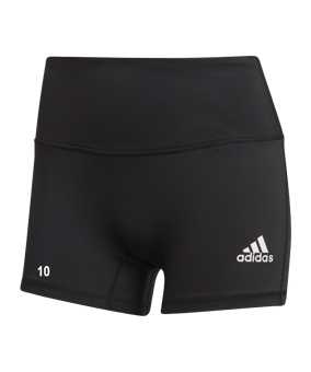 adidas 4in Short Tight Damen Schwarz Weiss