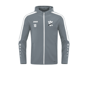 JAKO Power Kapuzenjacke Kids Grau F840