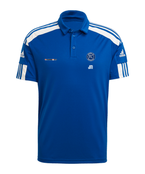 adidas Squadra 21 Poloshirt Blau Weiss