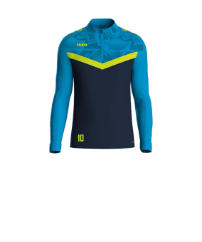 JAKO Iconic HalfZip Sweatshirt Kids Blau F914
