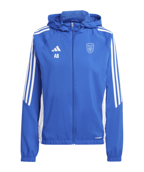 adidas Tiro 24 Windbreaker Damen Blau Weiss