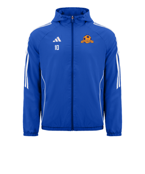 Veste coupe-vent adidas Tiro 24 bleue blanche 