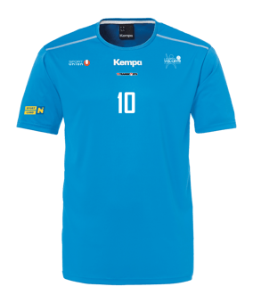 Kempa Poly T-Shirt Kids Blau F001