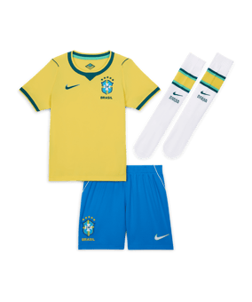 Nike CBF Brasilien Minikit Trikot Set Home WM 2026 Kids Gelb F724 - gelb