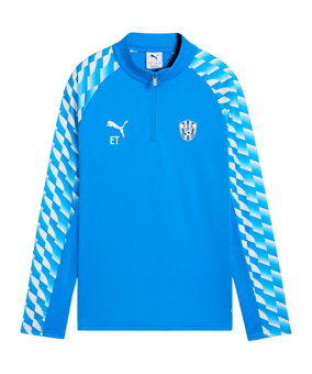 PUMA teamLIGA26 Training 1/4 Zip Top Kids Blau F02