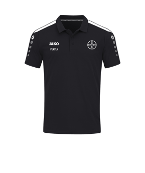 JAKO Power Poloshirt Schwarz Weiss F800