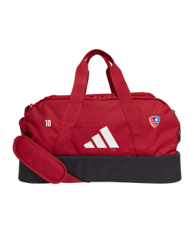 adidas Tiro League Duffel Bag Gr. S Rot Weiss