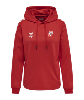Sweat à capuche femme Hummel hmlCORE XK Poly rouge - F3062
