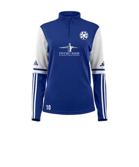 adidas Squadra 25 HalfZip Sweatshirt Damen Hellblau