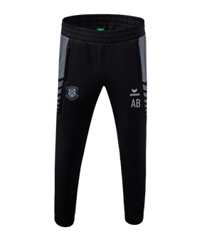 Erima Six Wings Trainingshose Schwarz Grau