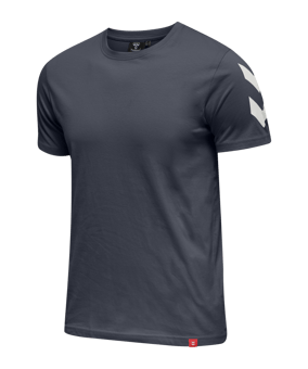 Hummel hmlLEGACY Chevron T-Shirt Blau F7429 - blau