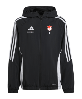 adidas Tiro 24 Windbreaker Kids Schwarz Weiss