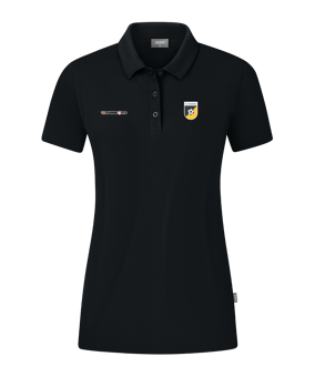 JAKO Organic Stretch Polo Shirt Damen Schwarz F800