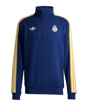 adidas Real Madrid Originals Zip Top Dunkelblau