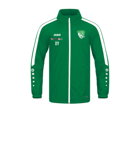 JAKO Power Allwetterjacke Kids Grün Weiss F200