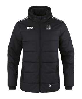 JAKO Team Coach Kapuzenjacke Schwarz F800