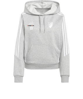 adidas Tiro 24 Hoody Damen Grau Weiss
