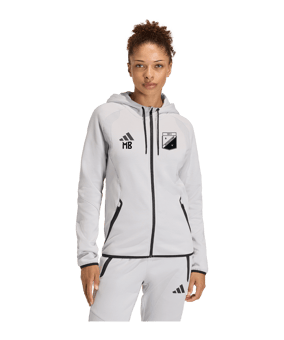adidas Tiro Travel Hoody Damen Grau