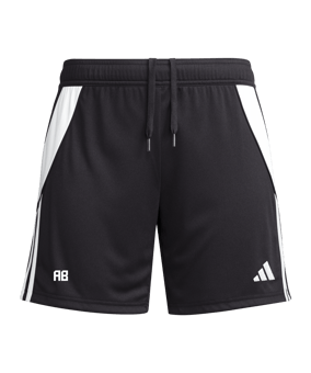adidas Tiro 24 Short Damen Schwarz Weiss