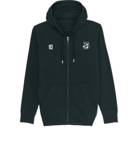Merch Connector Zip-Hoodie Black | #logo1c