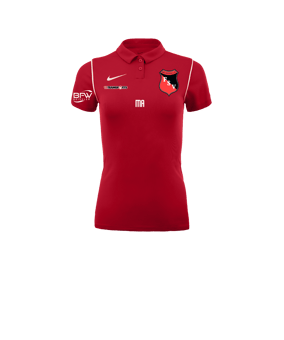 Nike Park 20 Poloshirt Damen Rot Weiss F657