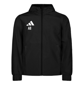 adidas Entrada 26 Regenjacke Schwarz