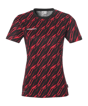 uhlsport Progressive 28 T-Shirt Damen Schwarz F08 - schwarz