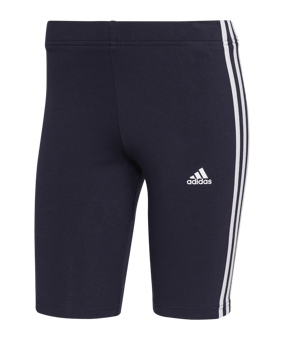 adidas Essentials 3-Stripes Bike Short Damen Blau - blau