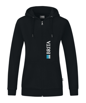 JAKO Organic Kapuzenjacke Damen Schwarz F800