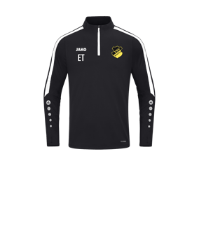 JAKO Power Sweatshirt Kids Schwarz Weiss F800