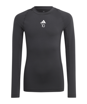 adidas Techfit Underwear Mock Longsleeve Kids Schwarz