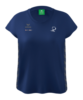 Erima Team Essential T-Shirt Damen Dunkelblau Grau