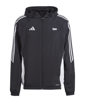 adidas Tiro 24 Windbreaker Schwarz Weiss