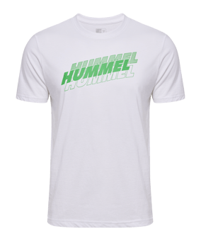 Hummel Graphic Triple Logo T-Shirt Weiss F9001 - weiss