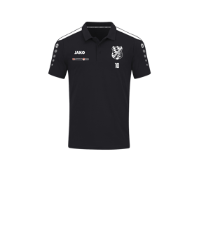 JAKO Power Poloshirt Kids Schwarz Weiss F800