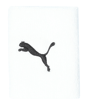PUMA Team Long Wristband Schweissband Weiss F02 - weiss