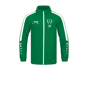 JAKO Power Allwetterjacke Kids Grün Weiss F200