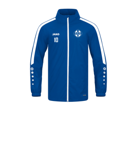 JAKO Power Allwetterjacke Kids Blau Weiss F400