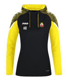 JAKO Performance Hoody Damen Schwarz Gelb F808