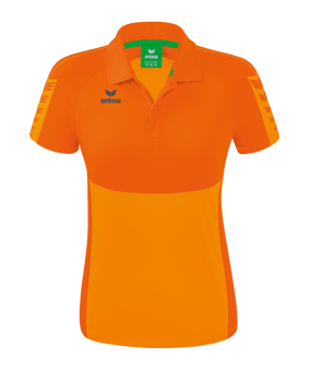 Erima Six Wings Poloshirt Damen Orange - orange