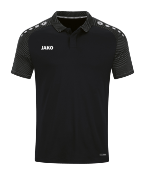 JAKO Performance Polo Schwarz Grau F804 - schwarz