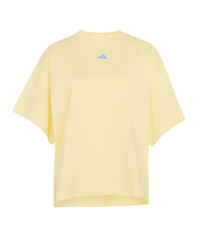 adidas 3 Stripes Studio T-shirt Dames Geel - geel
