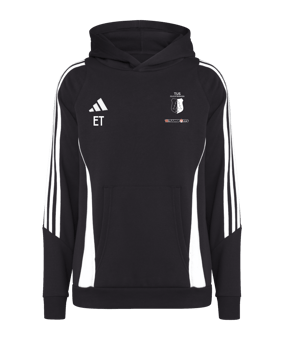 adidas Tiro 24 Hoody Kids Schwarz Weiss
