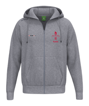Erima TS Kapuzenjacke Kids Grau