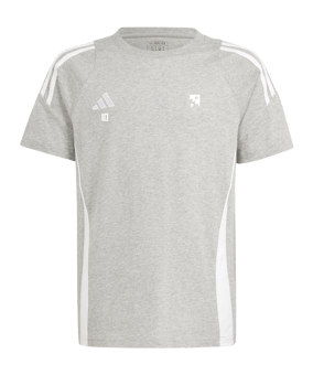 adidas Tiro 24 T-Shirt Kids Grau Weiss