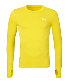 Select Kompressions-Shirt langarm Kids Gelb F55 - gelb